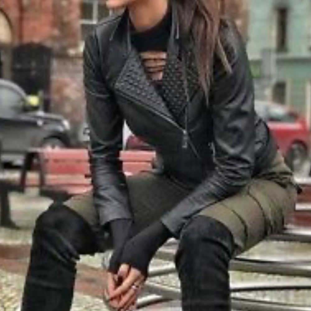 Bar lll leather jacket size medium